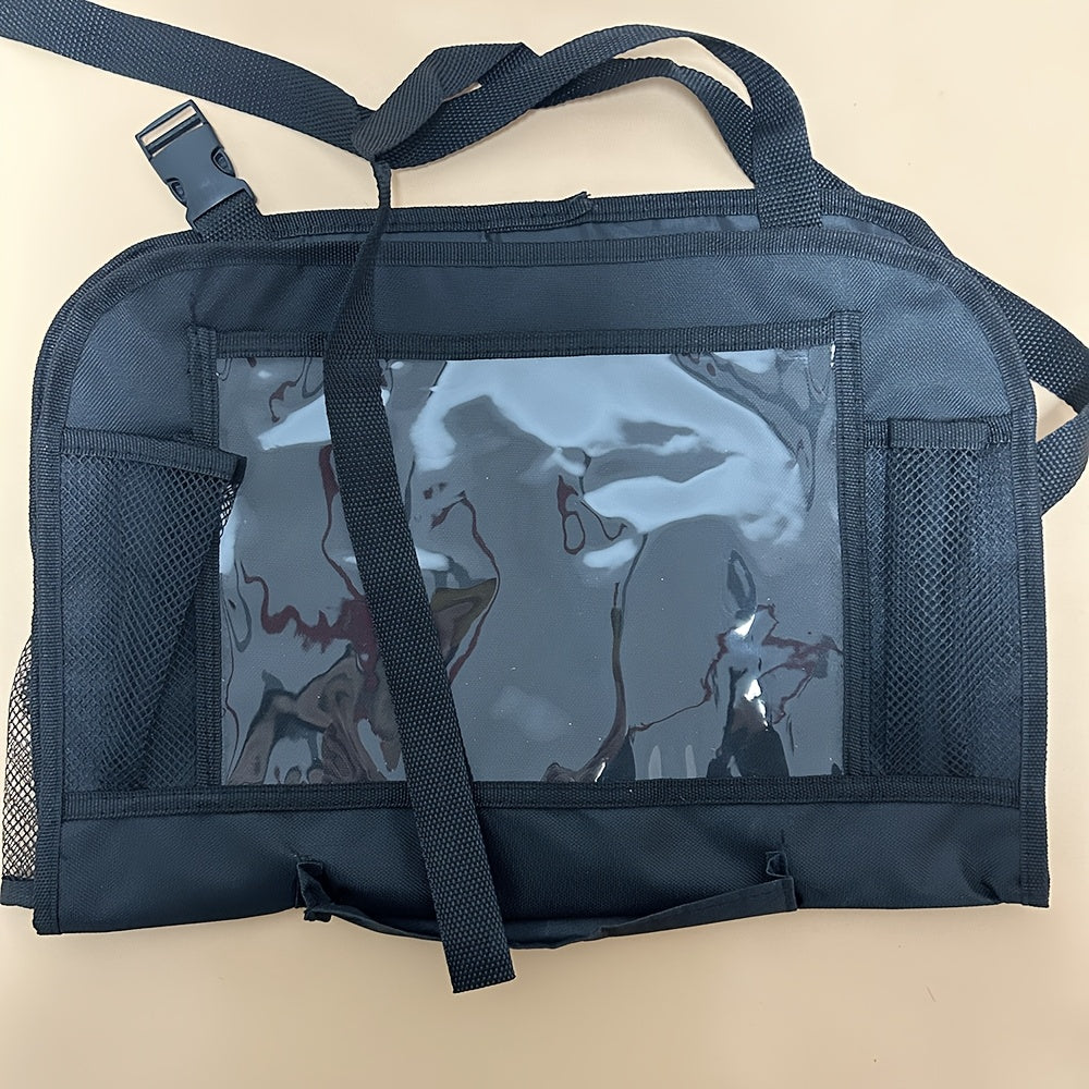 Универсальный органайзер для спинки автомобильного сиденья из полиэстера с множеством карманов для хранения