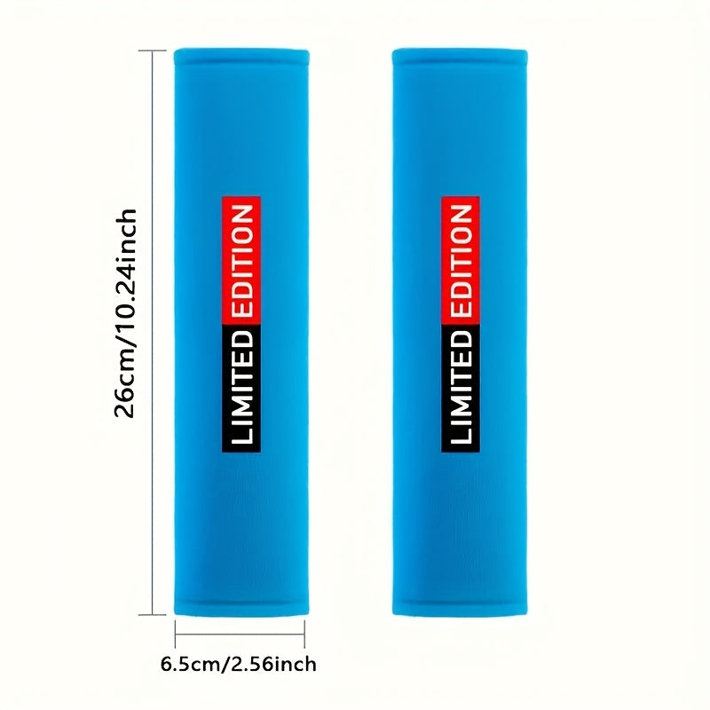 2pcs Soft Polyester Car Seat Belt Pads Shoulder Protectors Comfortable Safety