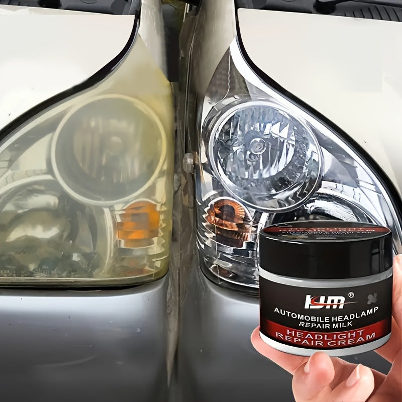 Auto Lamp Polish Kit for Restoring Vehicle Light Covers Plastic Removes Yellowing Scratches
