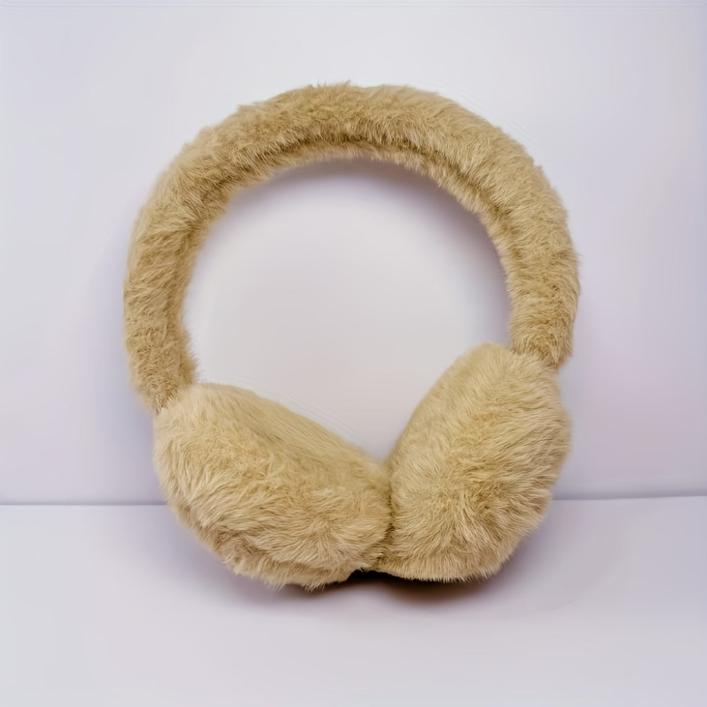 Fleece Ear Muffs for Men and Women Adjustable Sheepskin Winter Warmers