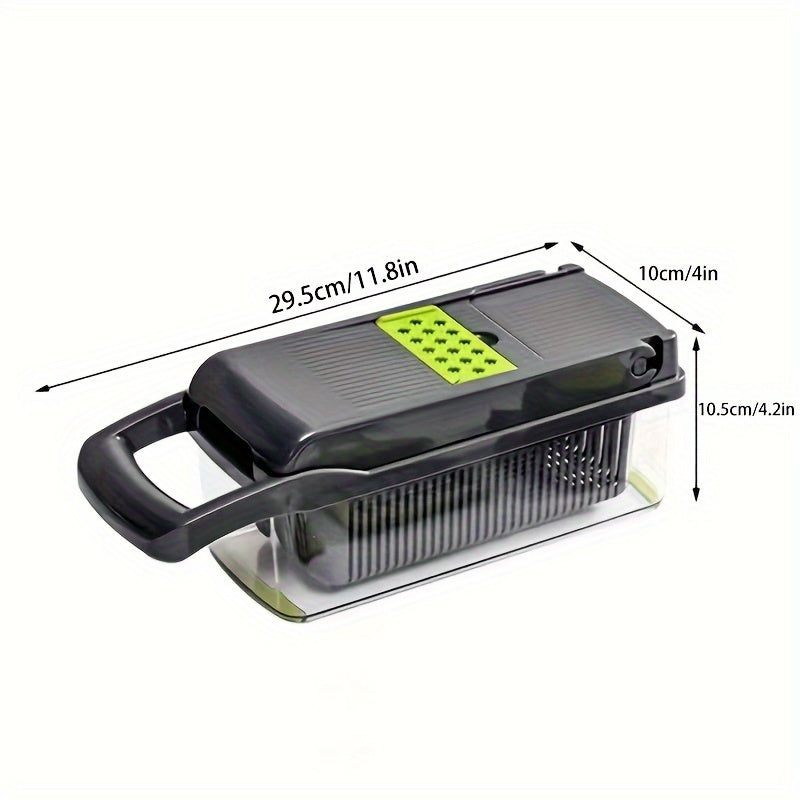 Kitchen Multi-Function Vegetable Cutter Set 6 or 18pcs Includes Grater Dicer Shredder