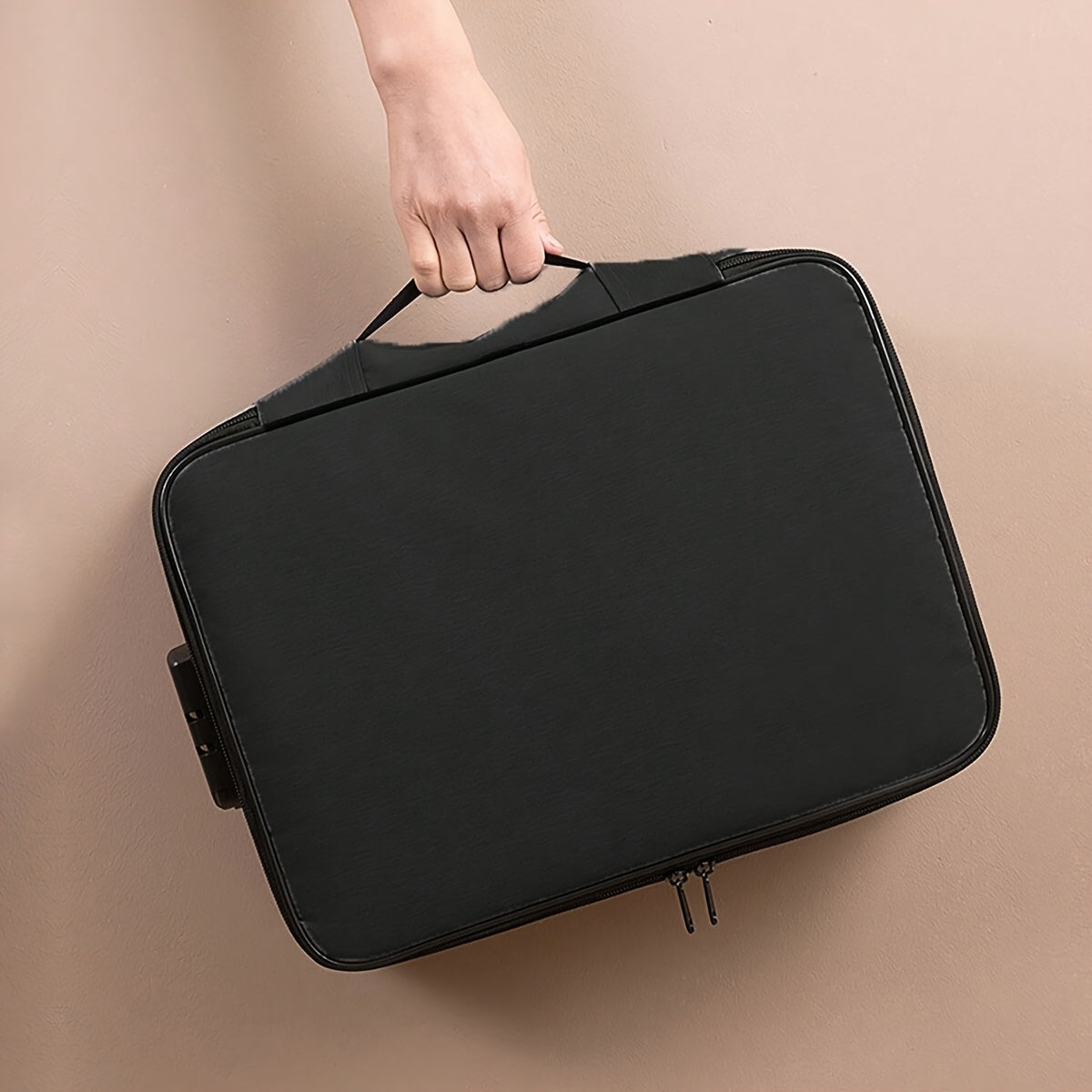 Sayohat va biznes uchun zip bilan yopiladigan va yelka sumkasi bilan oddiy polyester pasport qoplami