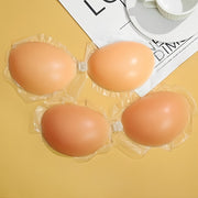 Invisible Silicone Lift Bra Strapless Seamless Push-Up Breathable Non-Woven Lingerie