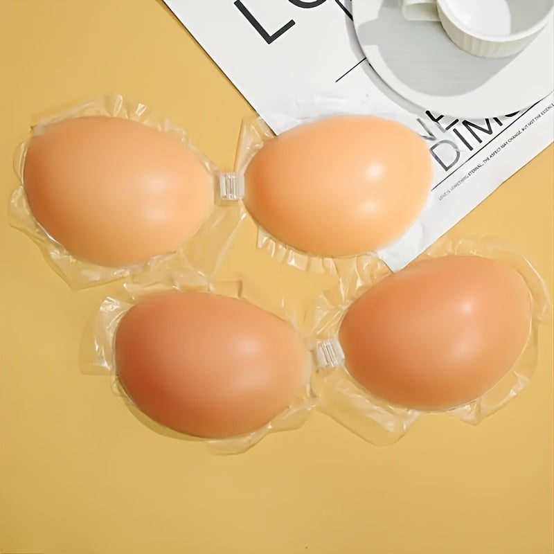 Invisible Silicone Lift Bra Strapless Seamless Push-Up Breathable Non-Woven Lingerie