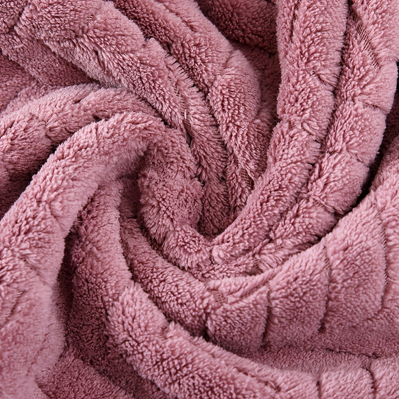 Coral Fleece Bath Towel Set 2 Pieces Quick-Drying Soft Absorbent Spa Home Use