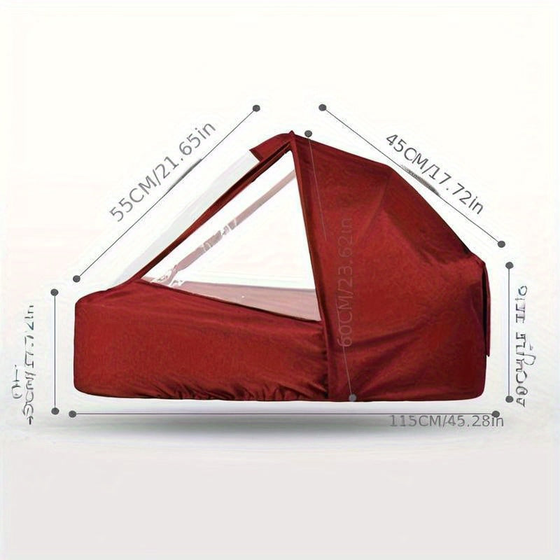 Cubierta de lluvia para cochecito pequeño, a prueba de agua, viento, polvo y frío, con ventana de visualización