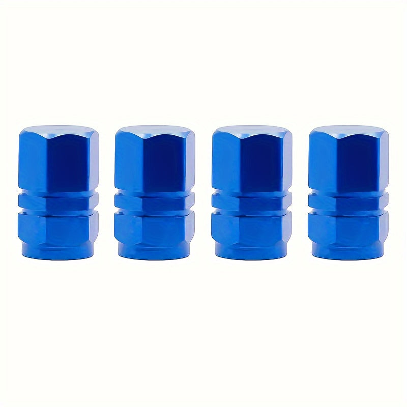 Durable Aluminum Tire Valve Caps 4/8/12 pcs Dustproof Easy to Install