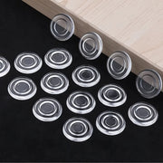 Non-Slip Glass Table Mats Set of 12 Transparent PVC Rubber Silicone Grips