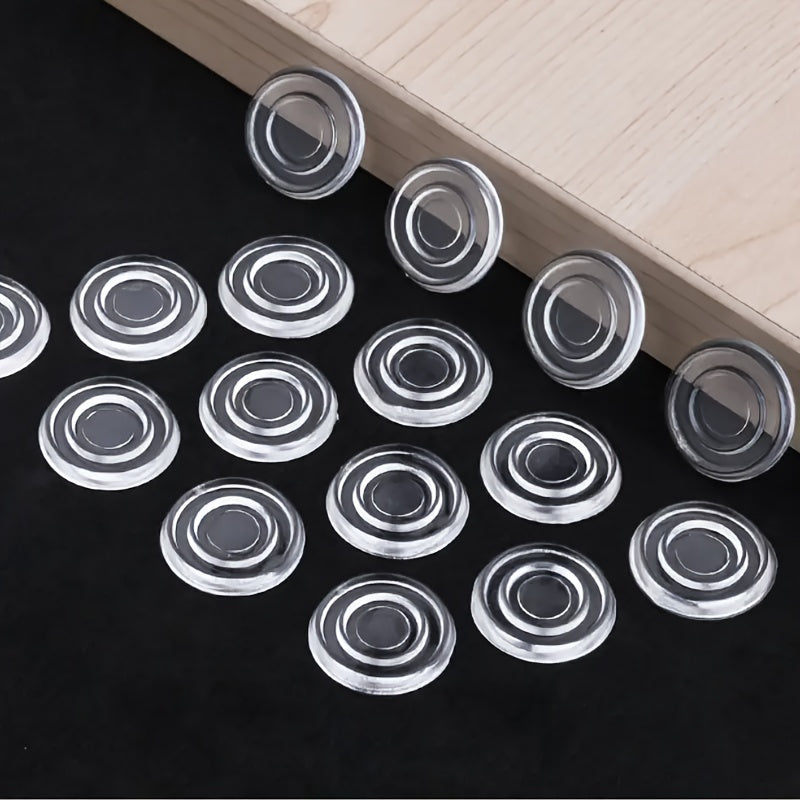 Non-Slip Glass Table Mats Set of 12 Transparent PVC Rubber Silicone Grips