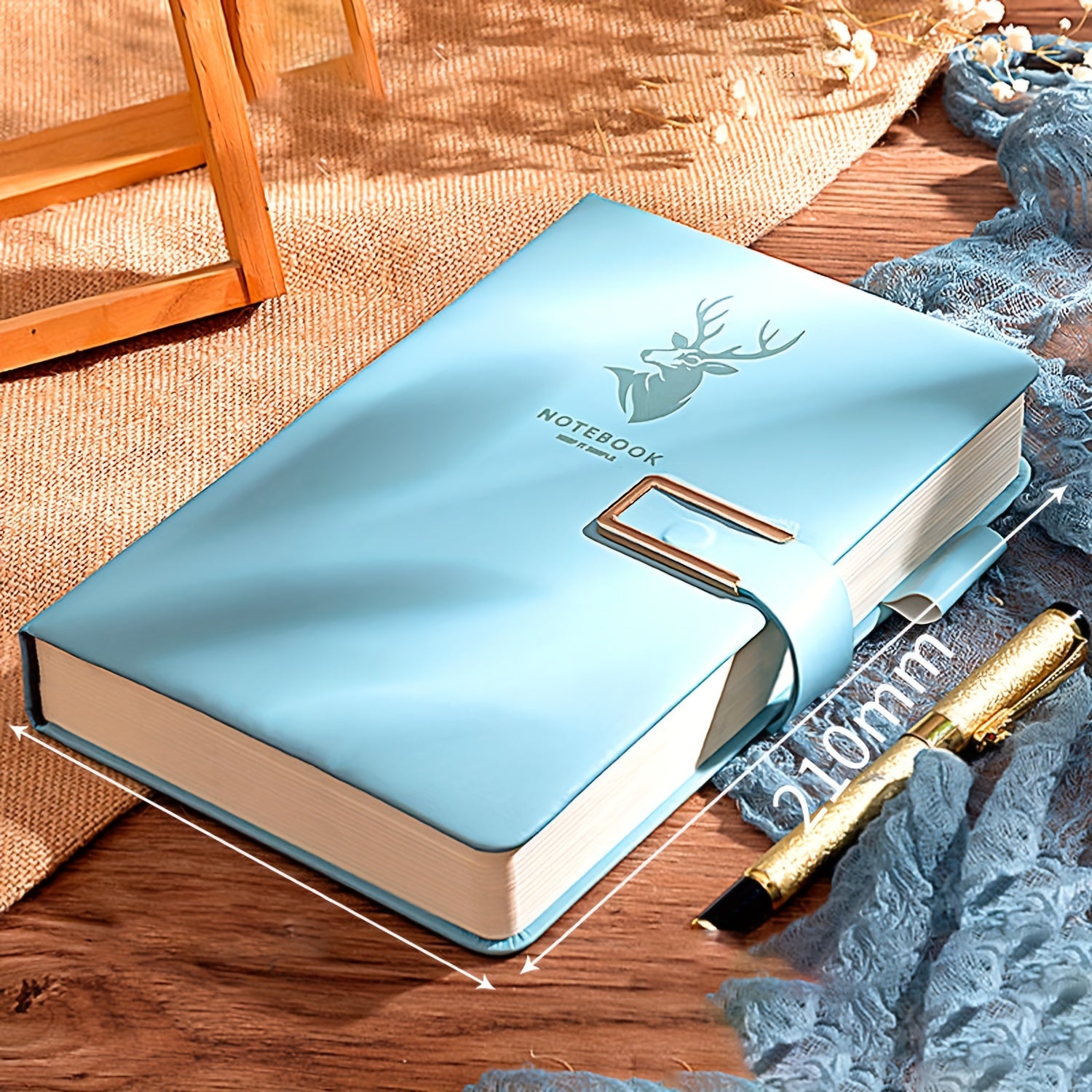 Ofis, biznes va talaba foydalanishi uchun moslashtiriladigan ultra-ingichka A5 daftari, yumshoq qopqoq, belgilovchi va suv o'tkazmaydigan dizayn.