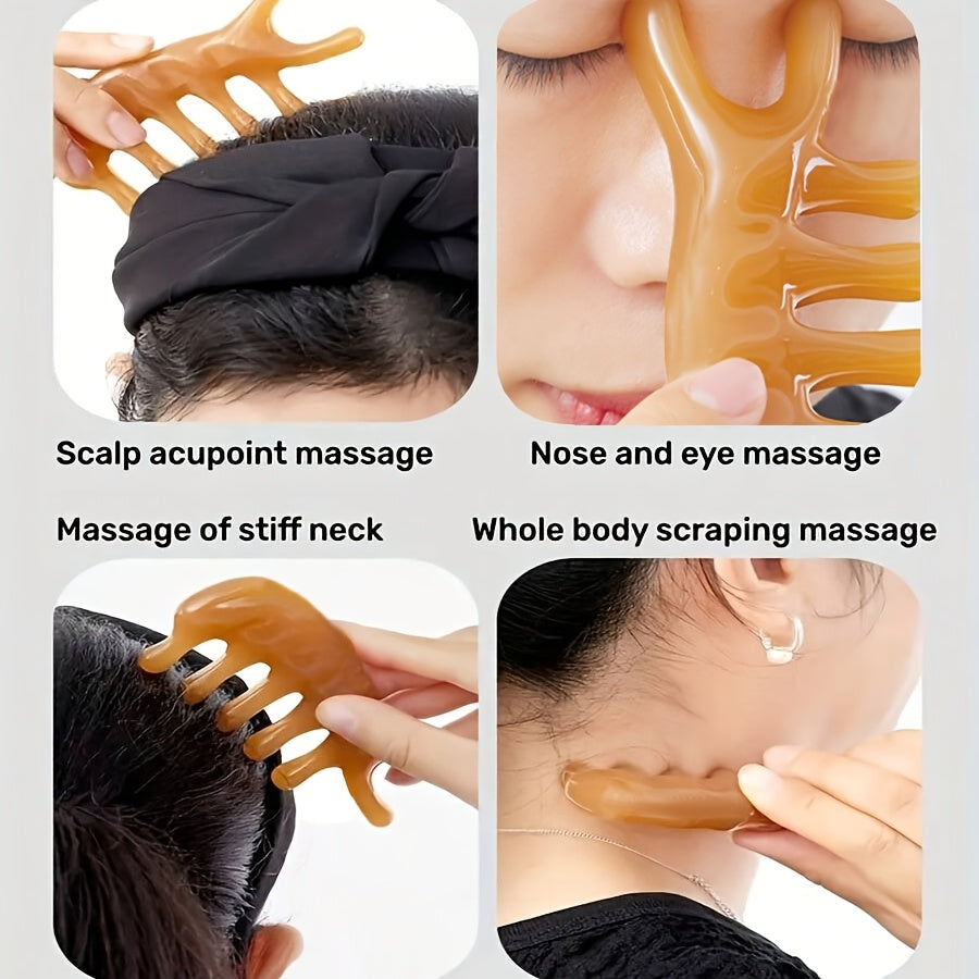 Set of 3 Full-Body and Face Massage Boards for Slimming, Meridian Dredging, Essential Oil, Skin and Muscle Relaxation