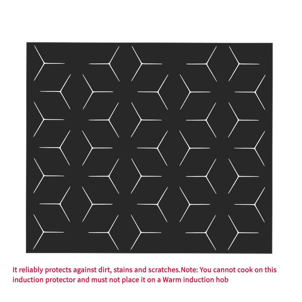 Induksion pechka mato anti-slip PVC qoplamasi 60.96x52.07cm qirqishga chidamli