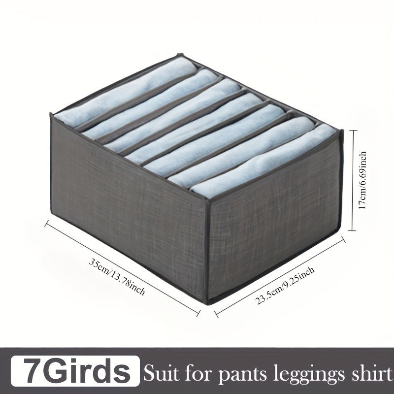 Foldable Clothes Storage Box for Pants Jeans Underwear Socks Wardrobe Organizer