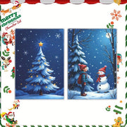 Set of 2 Christmas Winter Kitchen Towels 45.72x66.04 cm Snowflake Decor
