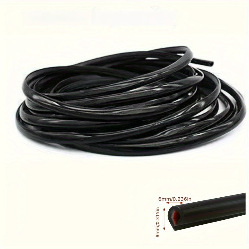 Universal Car Door Edge Guard Strip Rubber Protector 5m Scratch Seal