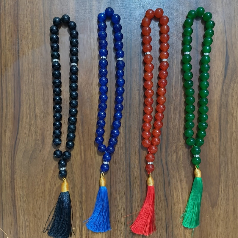 Glass Prayer Beads with 33 Beads 12mm for Islamic Ramadan