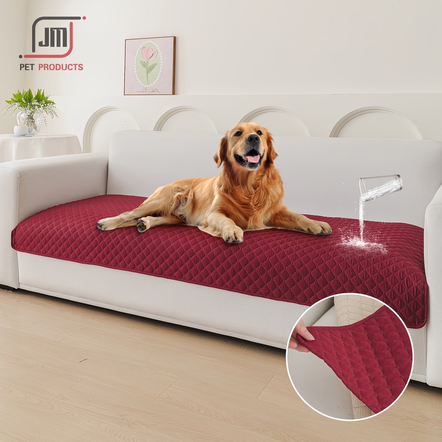 Waterproof Plaid Pet Cushion for Small to Medium Dogs and Cats All-Season Bed