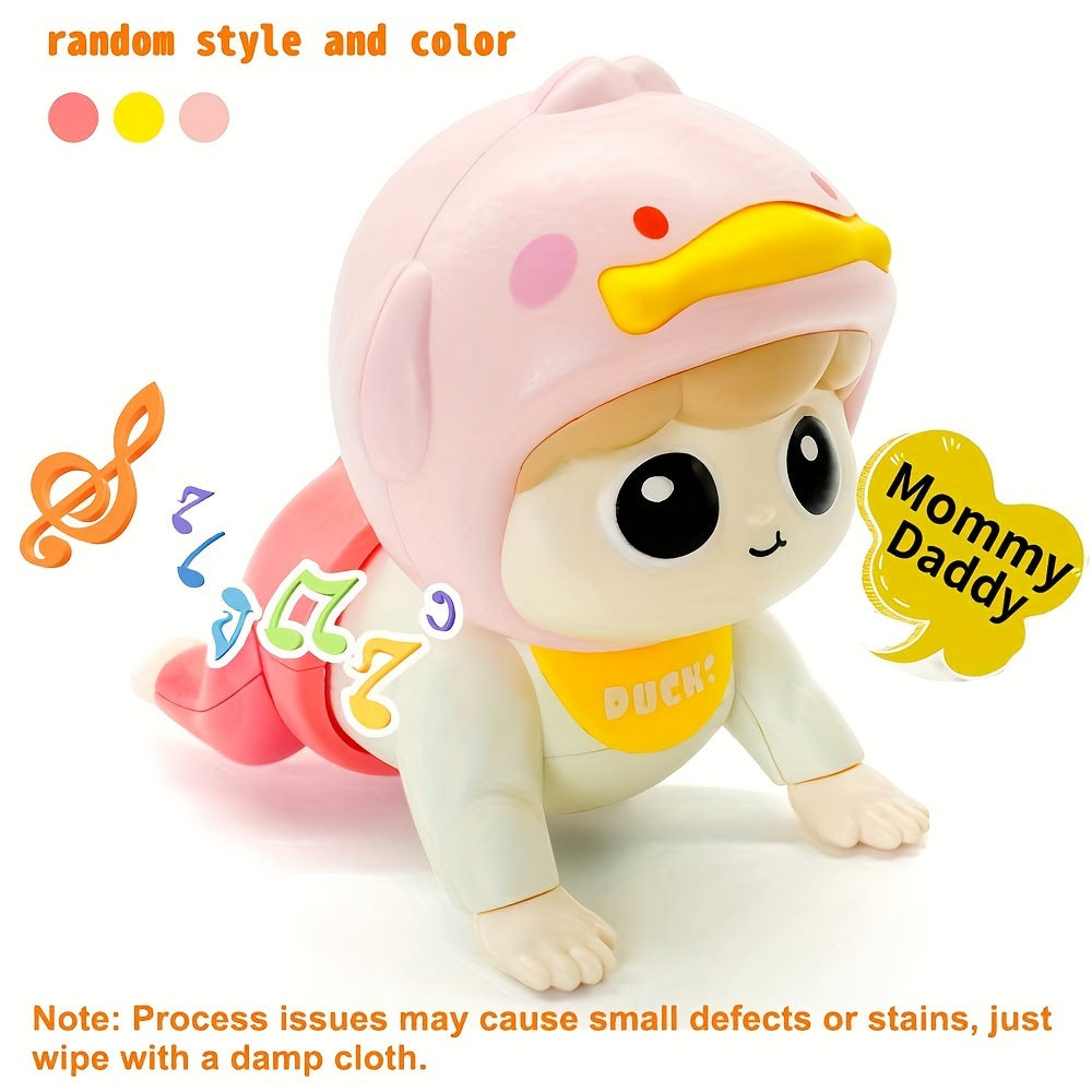 Baby Crawling Toy with Music Lights for 6 Months to 1 Year Vibrant Plastic