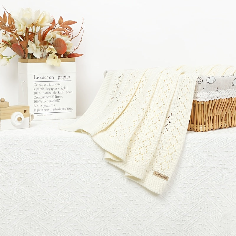 Ko'p maqsadli to'qilgan ko'rpa, Bahor va yoz uchun mukammal - Bir rangli dizayn, Rojdestvo yoki Halloween sovg'asi uchun ideal