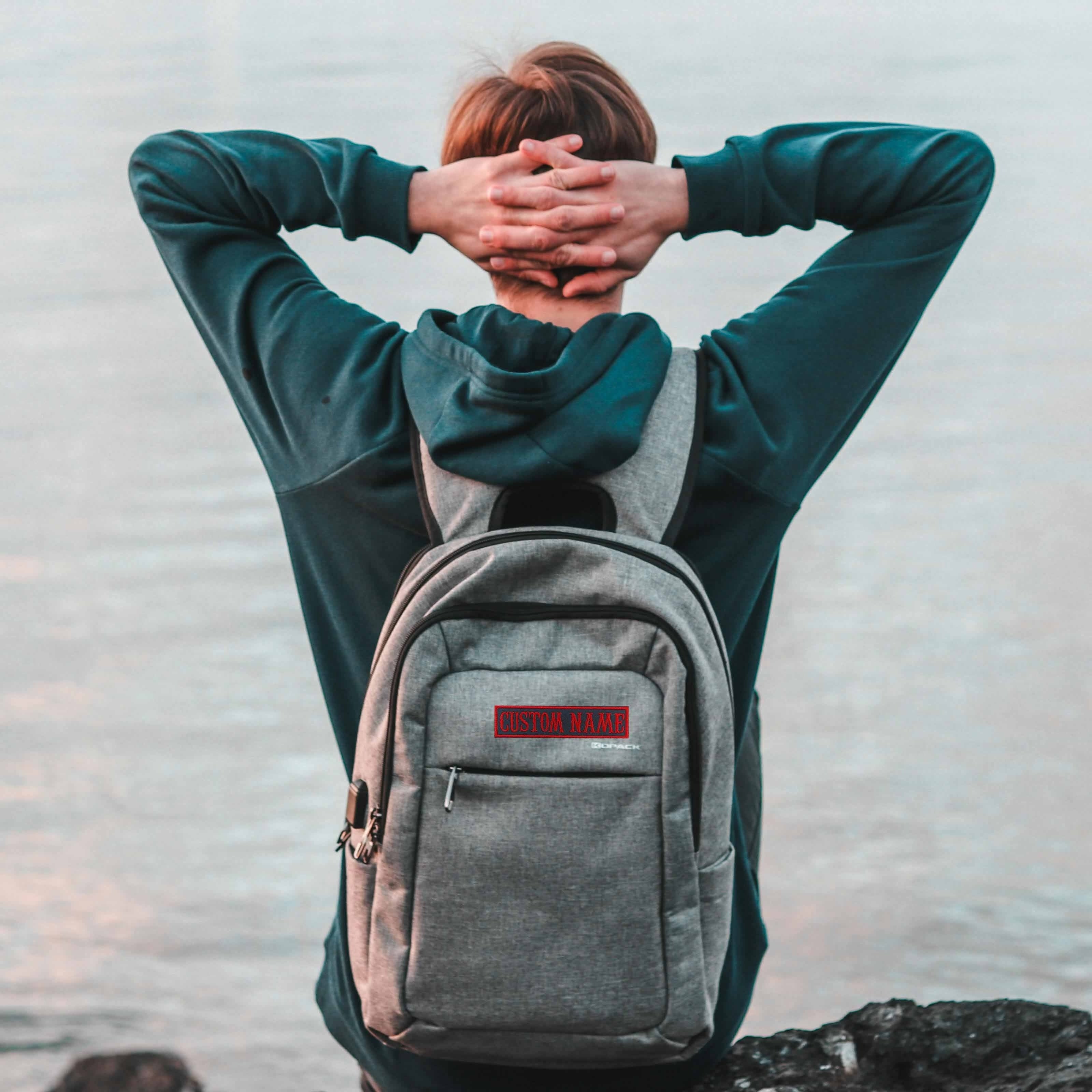 Personalized Embroidered Name Patch for Clothing and Backpacks 7.62x2.54 cm Polyester