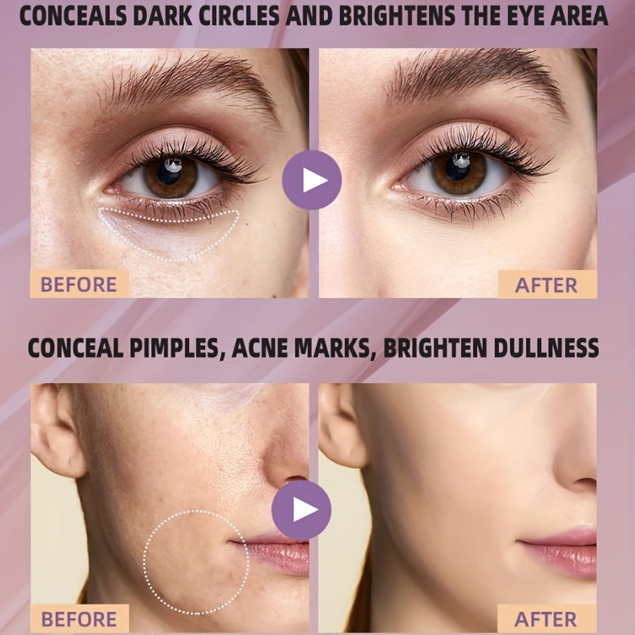 Women Concealer Liquid Foundation Matte Natural Waterproof Long-Lasting