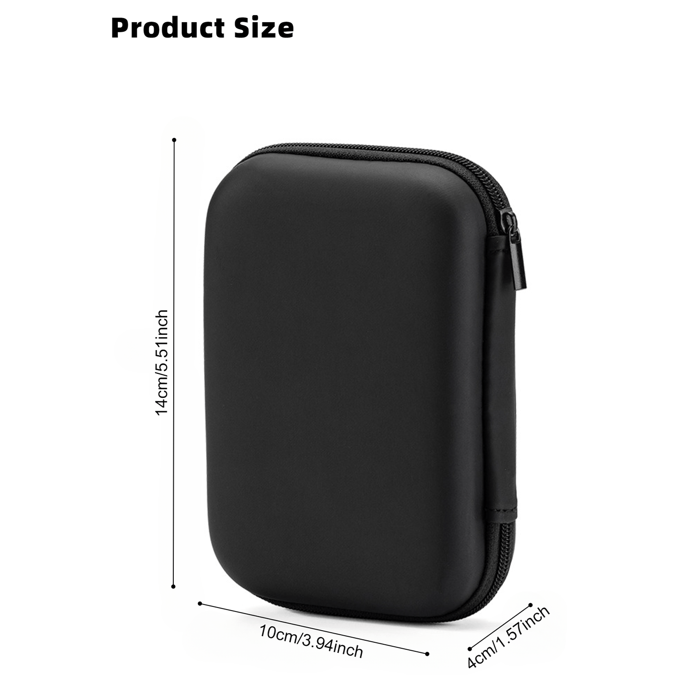 Portativ Tashqi USB Qattiq Disk SSD Qutisi Mobil Quvvat Manbai, Quloqchinlar va Aksessuarlar uchun Saqlash Sumkasi - Uy Tashkiliy uchun Zipli Qop