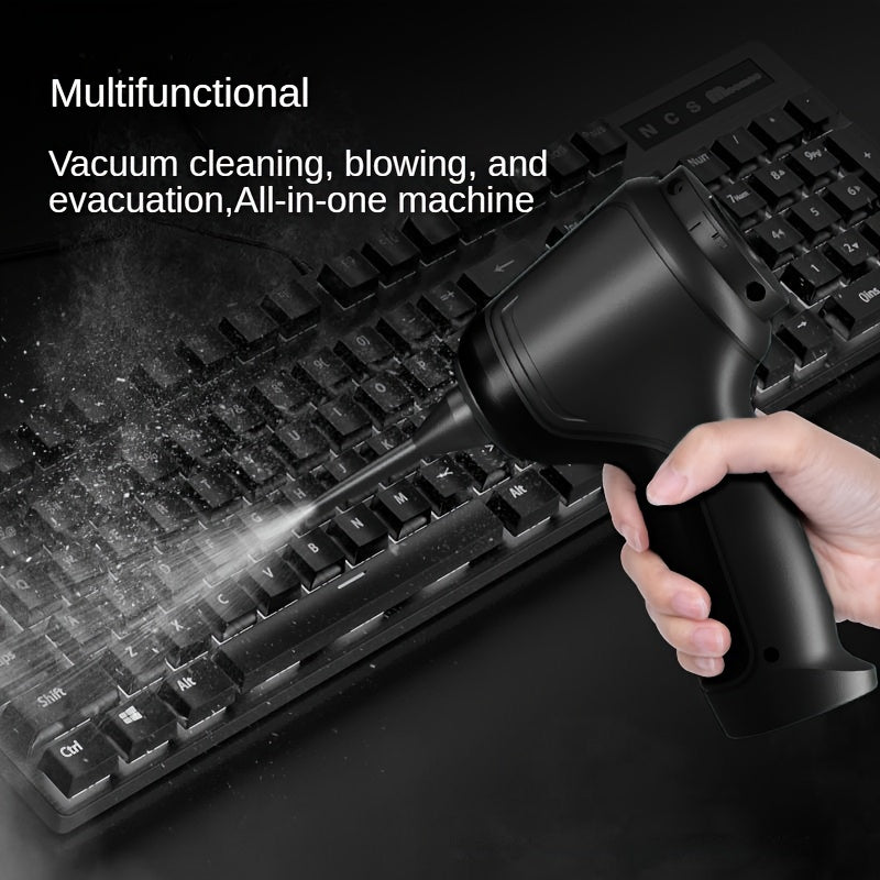 Wireless Handheld Vacuum Cleaner with High Power, Rechargeable Battery, and Accessories
