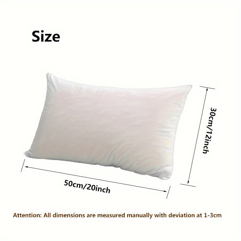 Oq Throw Pillow Insert 30x50 sm Polyester yostiq uchun divan, yotoq, divan