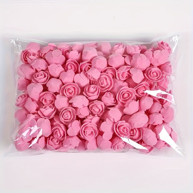 Artificial Rose Heads 100pcs for Weddings Garlands Interior Decor Gifts