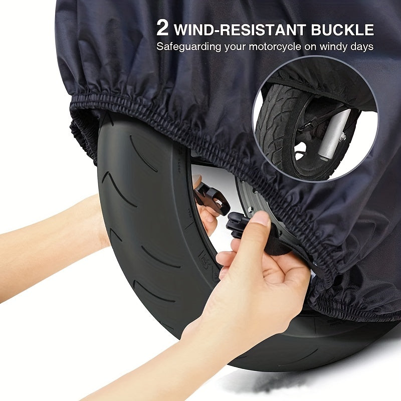Motorcycle Cover Heavy Duty Waterproof UV Tear Resistant With Lock Holes