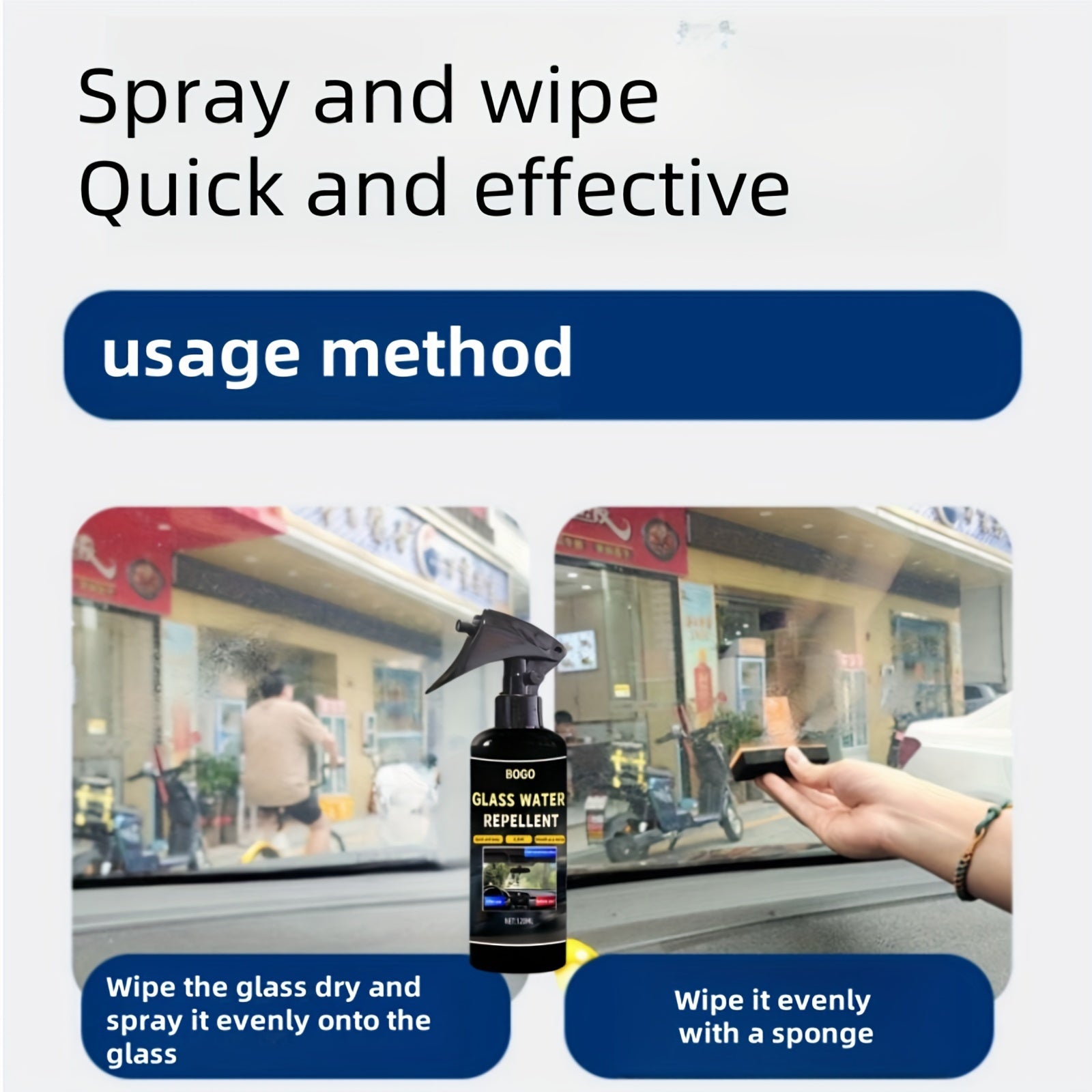 4oz Keramika Avtomobil Shisha Qoplamasi Spreyi Suvga chidamli Yomg'irga chidamli uchun Shinalar