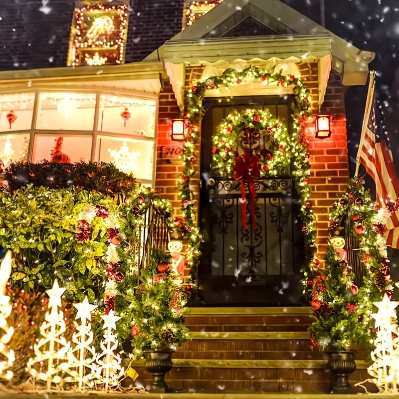 12m Solar String Lights 100 LEDs Multi Blink for Christmas Space Decor