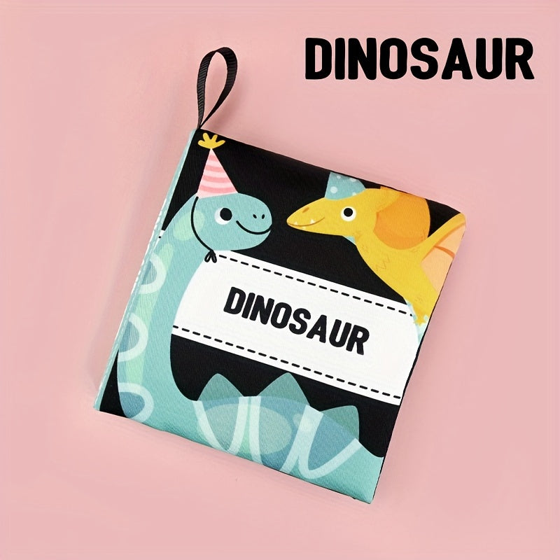 Мягкая тканевая книга для детей и малышей с высококонтрастными черно-белыми яркими иллюстрациями, нетоксичная образовательная игрушка