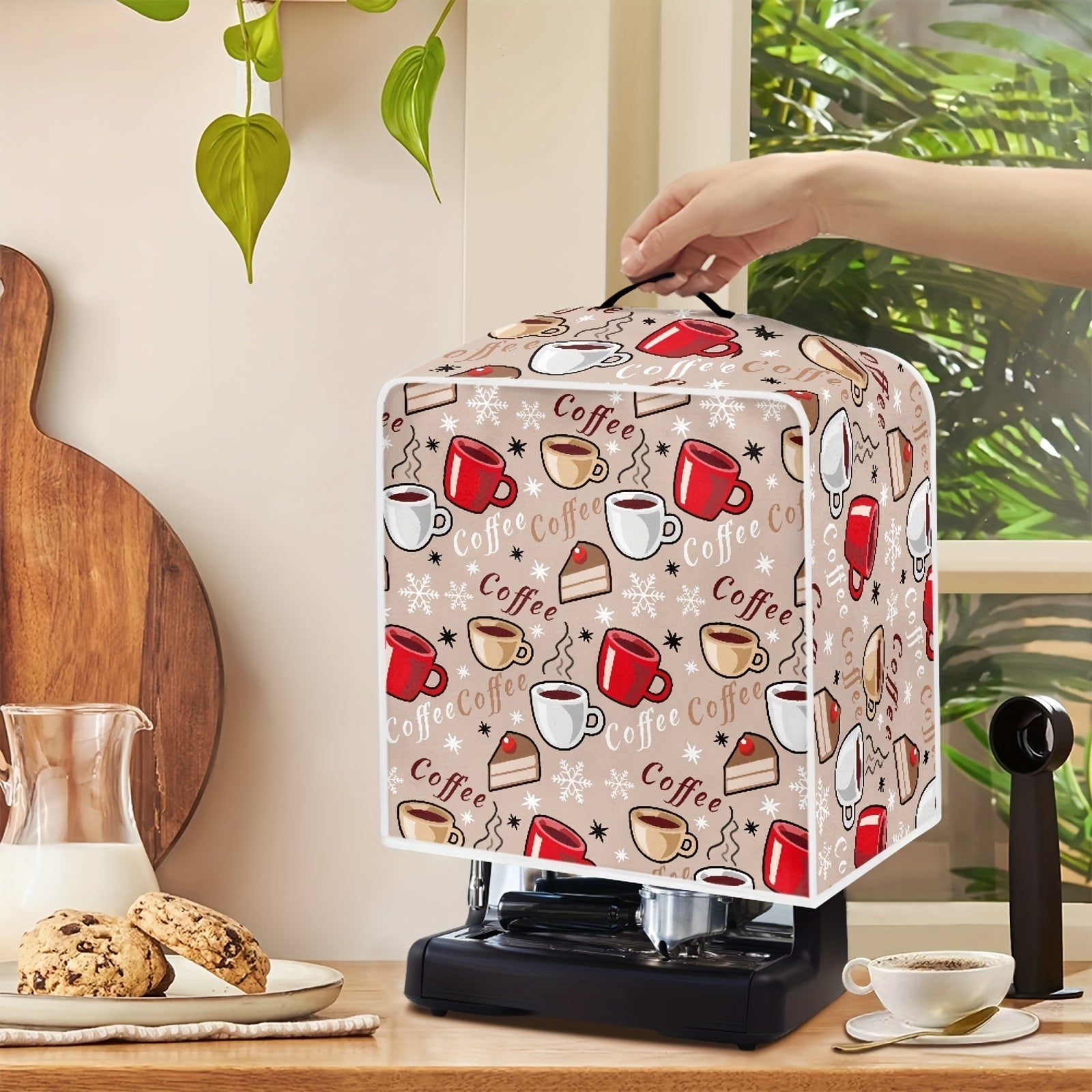 Coffee Machine and Stand Mixer Appliance Cover with Cartoon Prints
