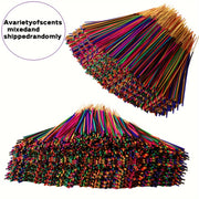 Paquete de varillas de incienso aromático mixto para yoga, meditación y uso en exteriores 50/100/150 piezas