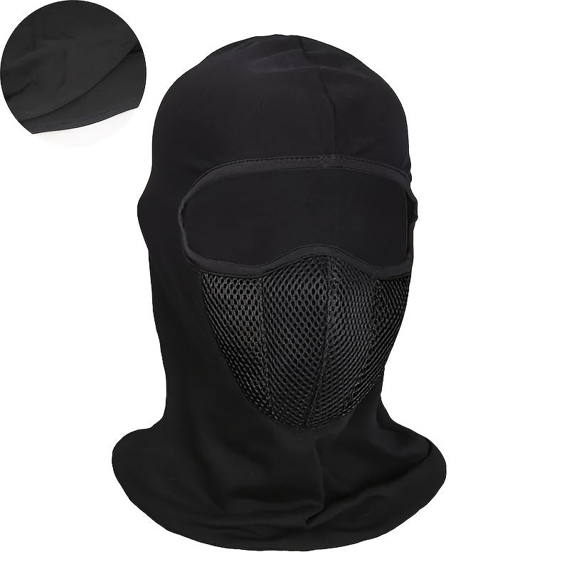 Men Women Full Face Mask Ski Mask Windproof UV Dust Outdoor Sports Black Red Blue Gray
