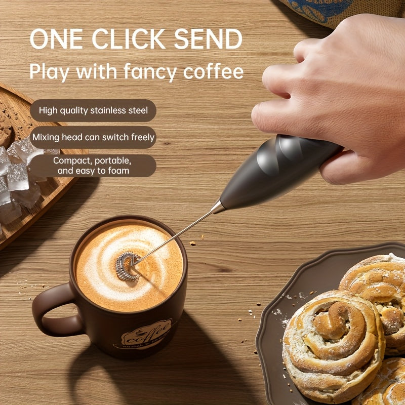 Mini Electric Hand Mixer Plastic Battery-Free Kitchen Stirrer for Baking