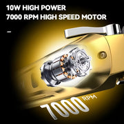 Cortapelos de alta velocidad con pantalla USB, batería de 2000mAh, recorte de precisión