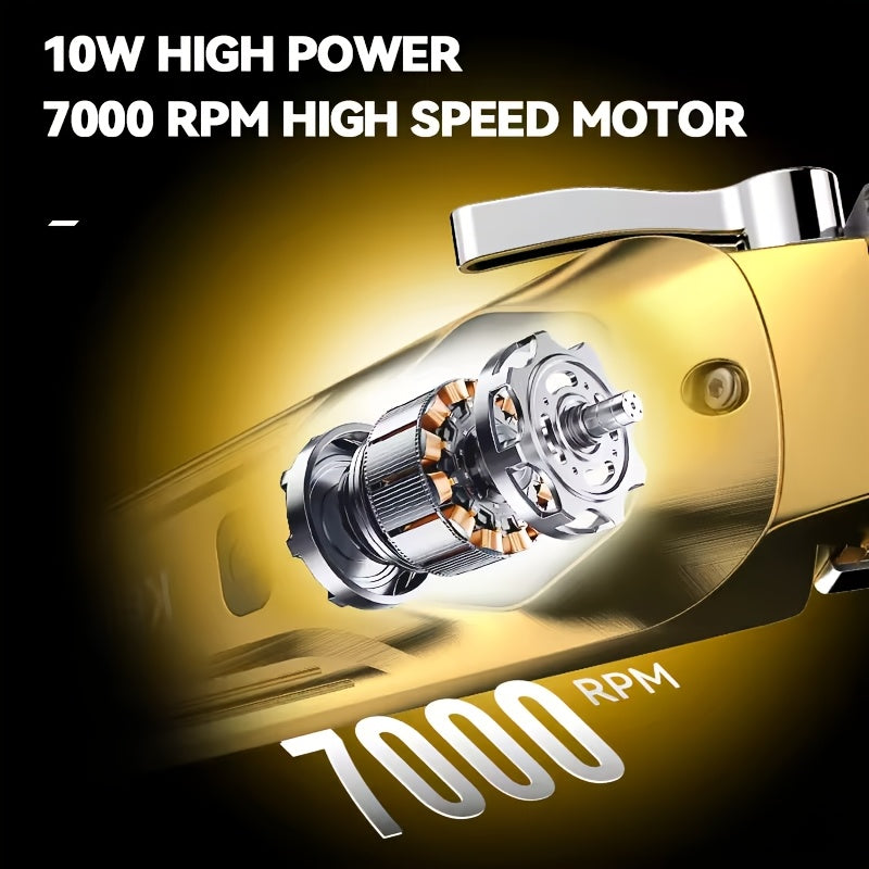 Cortapelos de alta velocidad con pantalla USB, batería de 2000mAh, recorte de precisión