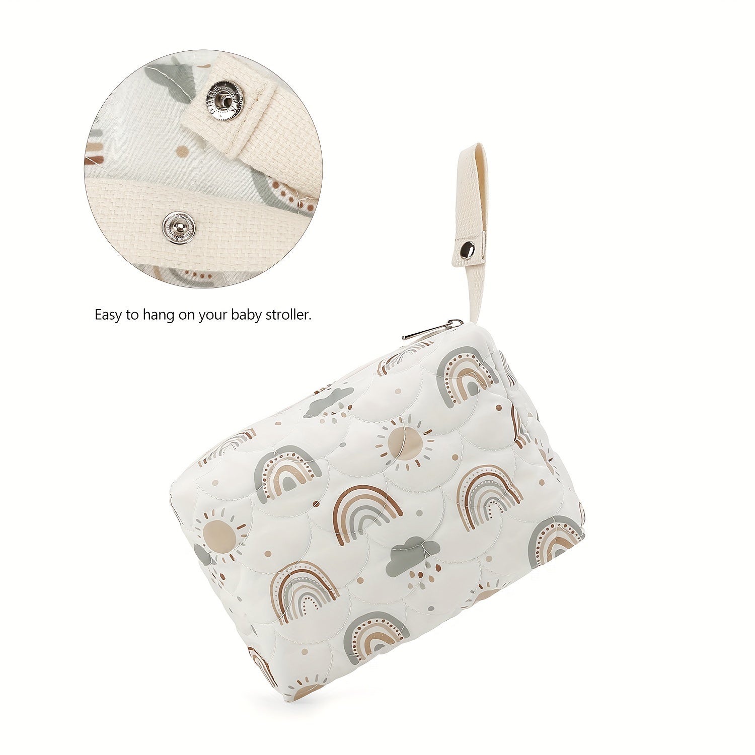 Baby Diaper Organizer Bag Portable Travel Stroller Storage Polyester