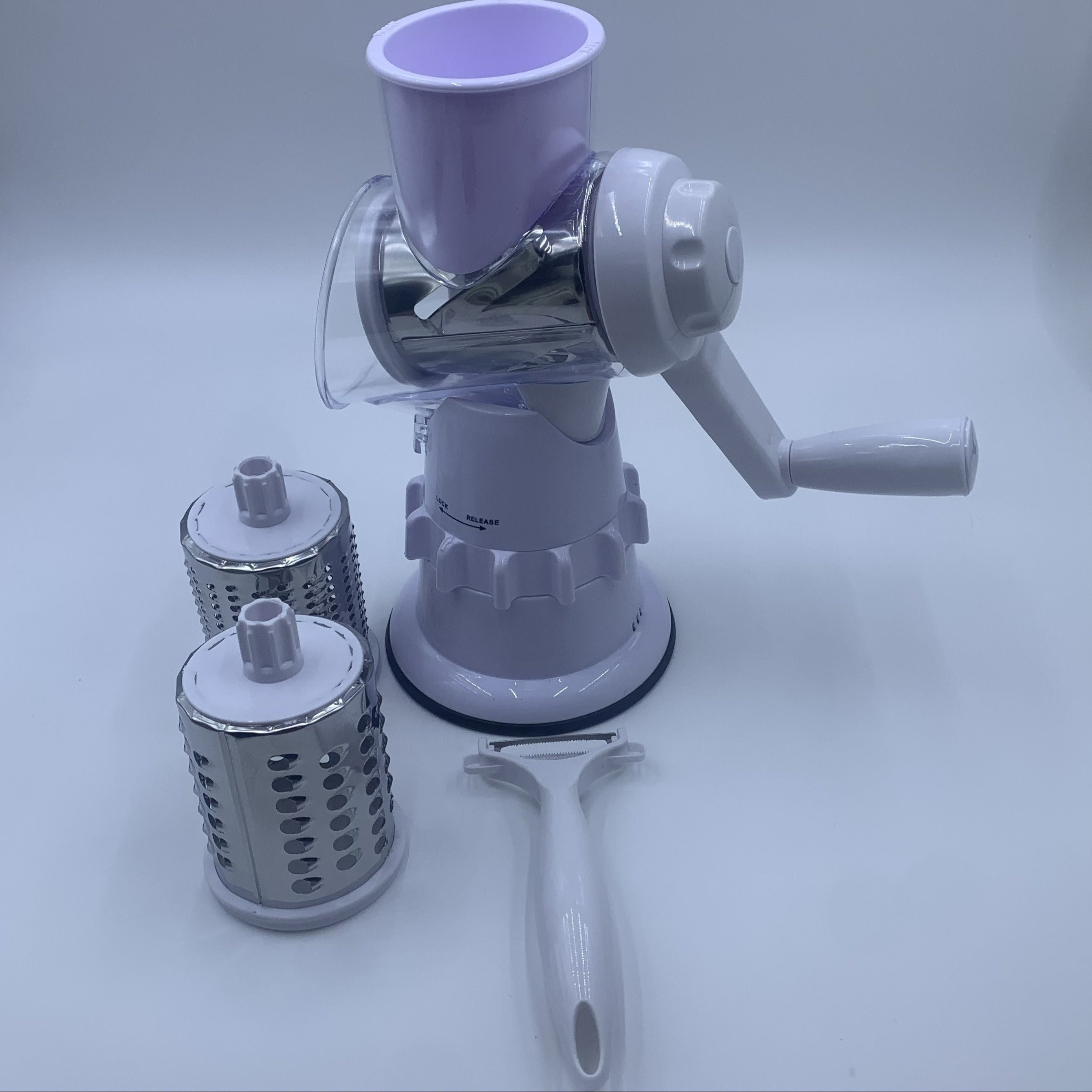 Multifunctional Fruit and Vegetable Cutter Set with Container and Cheese Grater