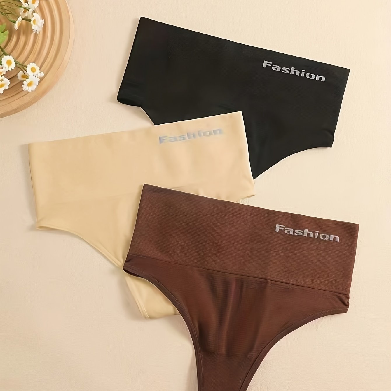 Три многоцветные бесшовные фитнес-брюки с высокой талией для женщин.