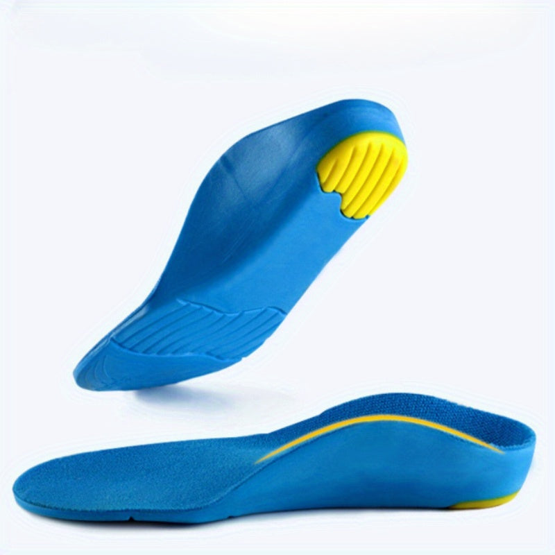 Bolalar uchun ortopedik insoleslar, arka qo'llab-quvvatlash, shokni yutuvchi PU tekis oyoq, yuqori arka