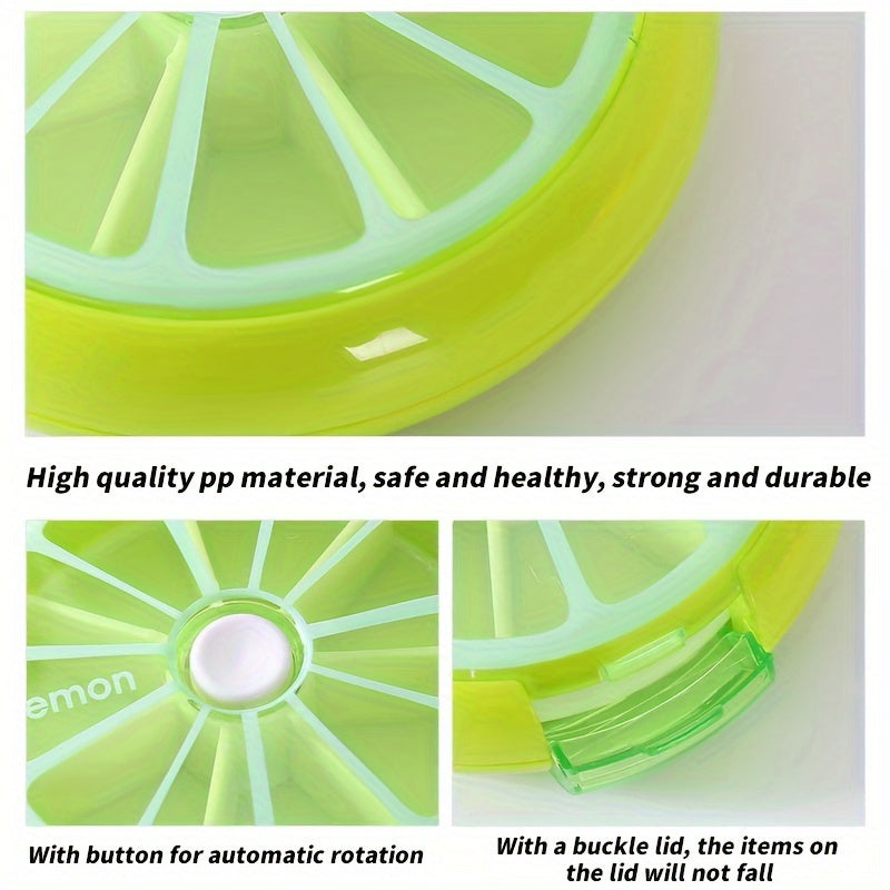 Portable Travel Pill Box 7 Compartments Pocket Size Medicine Organizer