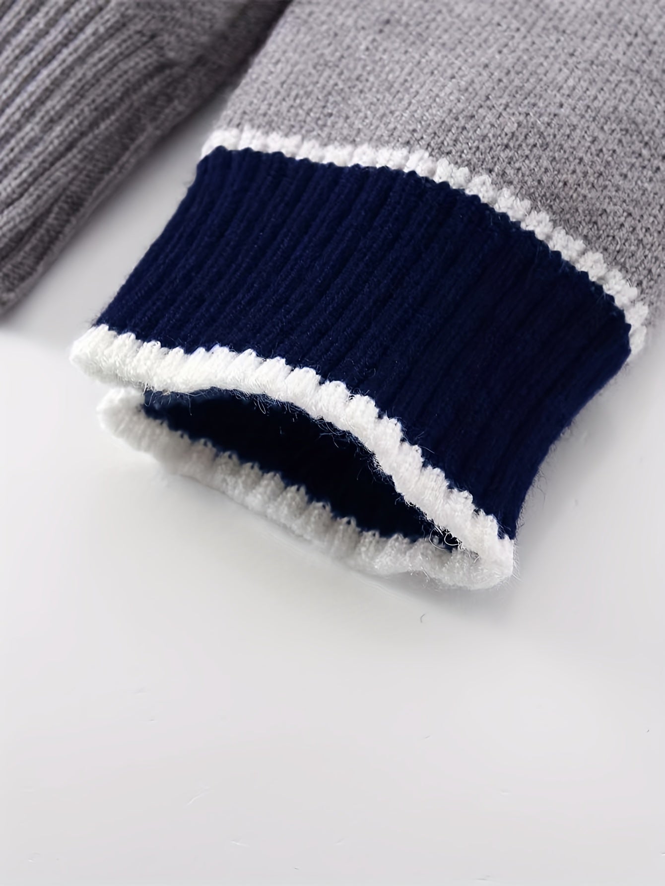 Conjunto de cárdigan de punto cable preppy para niñas y falda con top de cuello en V para otoño y primavera