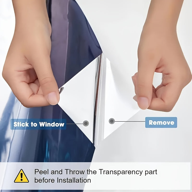 Película de ventana con perspectiva de un solo sentido, aislamiento térmico, antiestática y oscurecedora para vidrio y balcón