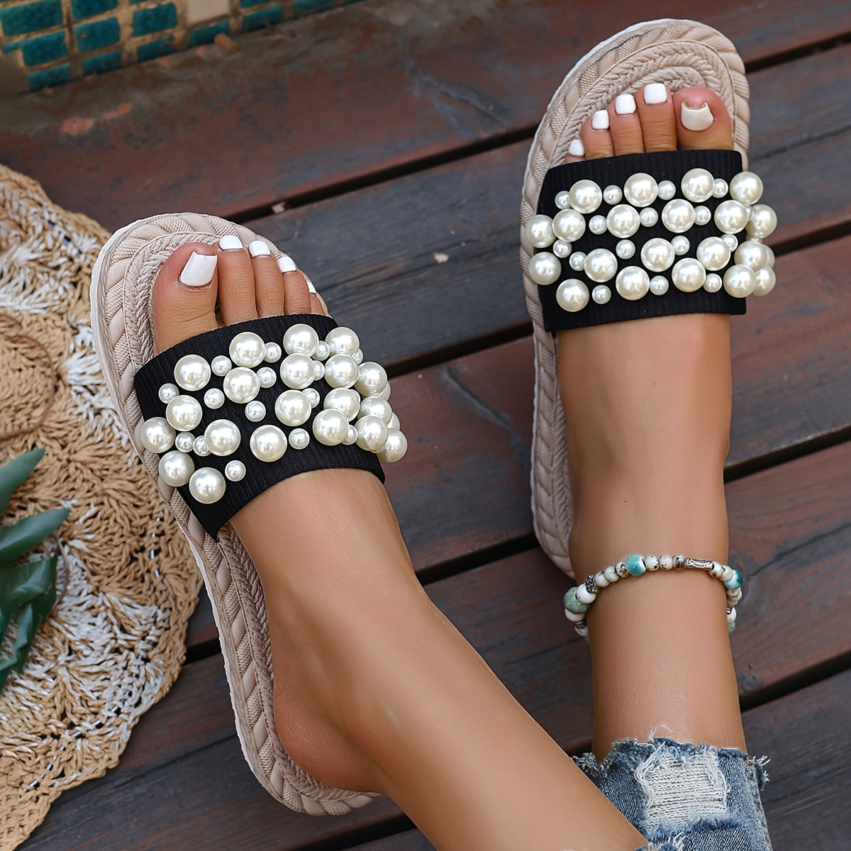 Ayollar uchun tizzaga bog‘langan ochiq sandallar, nafas oluvchi mato, EVA, yozgi, kundalik, ochiq havoda foydalanish