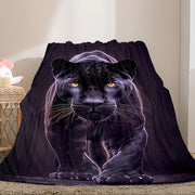 Black Panther Throw Blanket Soft Spill-Resistant for Sofa Bed and Travel