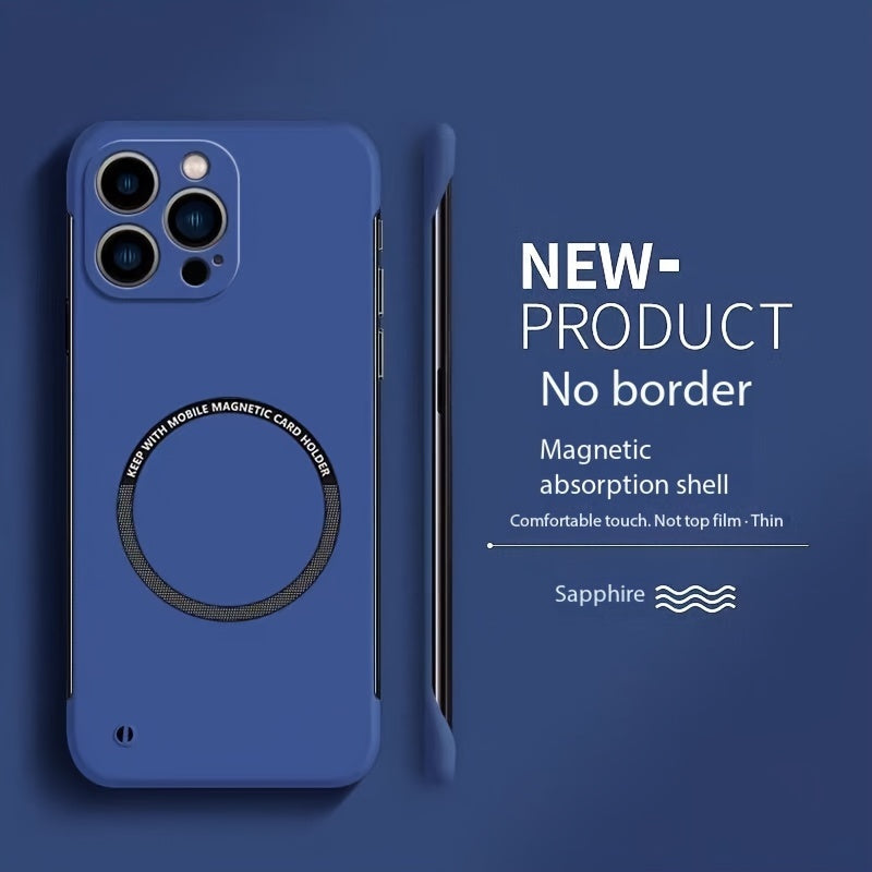 Monochrome Magnetic Phone Case for iPhone Models Wireless Charging Magsafe Compatible