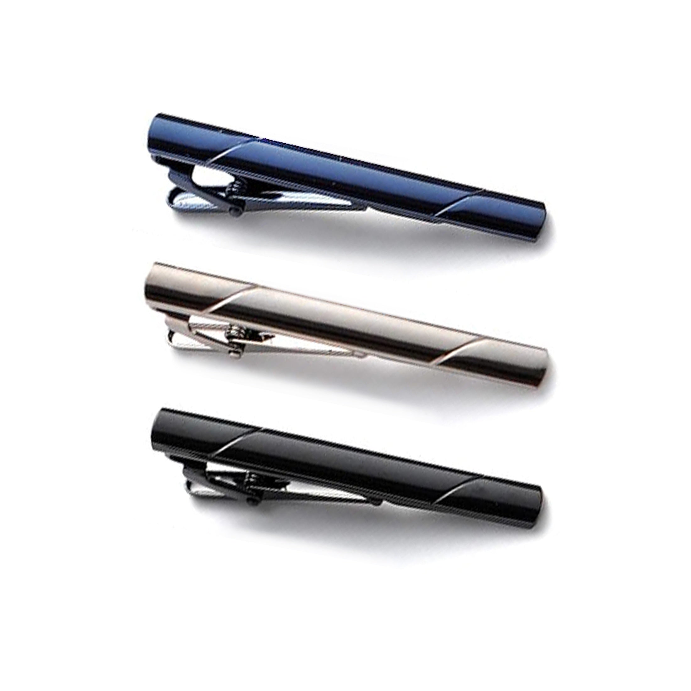 Набор из 3/6 серебряных зажимов для галстука для мужчин, свадебные деловые аксессуары